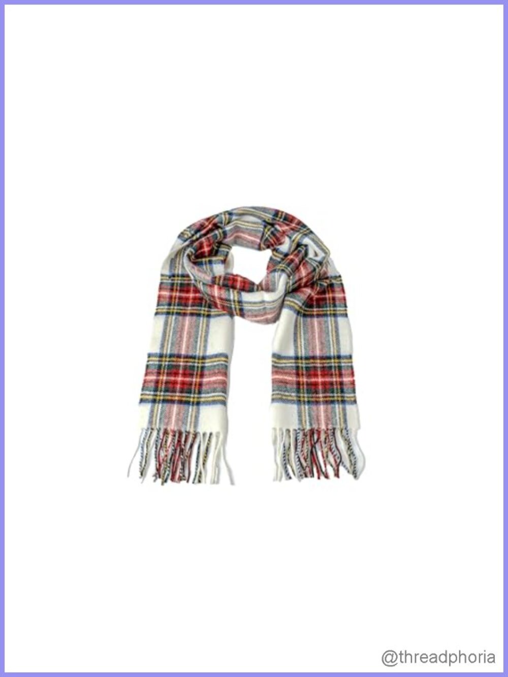100% Lambswool Tartan Plaid Scottish Scarf - Winter Fashion Scarf